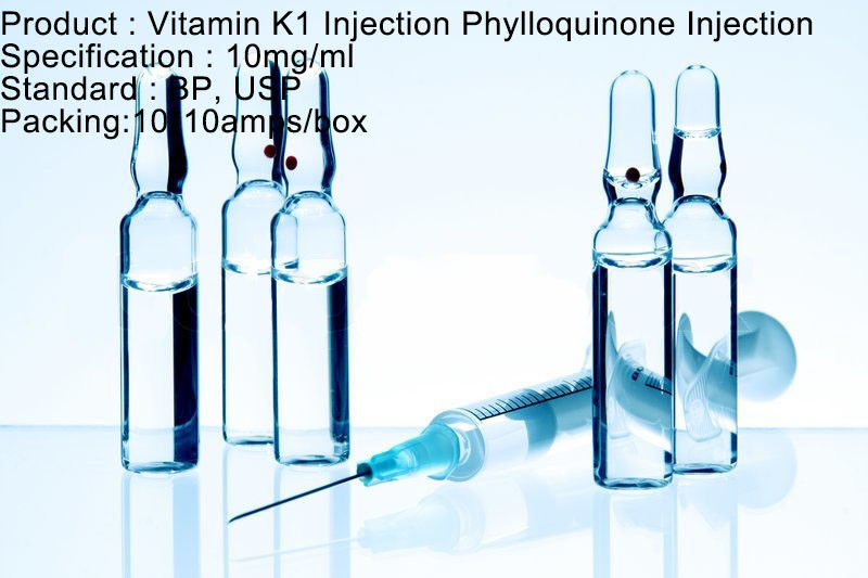 K1 Vitamini Fillokinon Küçük Hacimli Enjeksiyon 10mg / 1ml