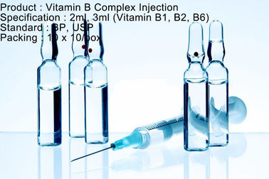 İnsanlar İçin 2ml 3ml Küçük Hacimli Parenteral Vitamin B Kompleks Enjeksiyonu