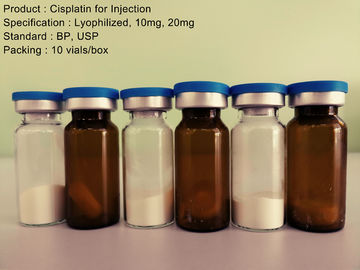 Anti Kanser İlaçları Enjeksiyon için Liyofilize Toz Enjeksiyonu Cisplatin 10mg 20mg