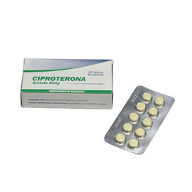 Oral Medicine Cyproterone Asetat Tabletleri 50mg Lüteinizan Hormon Takviyesi